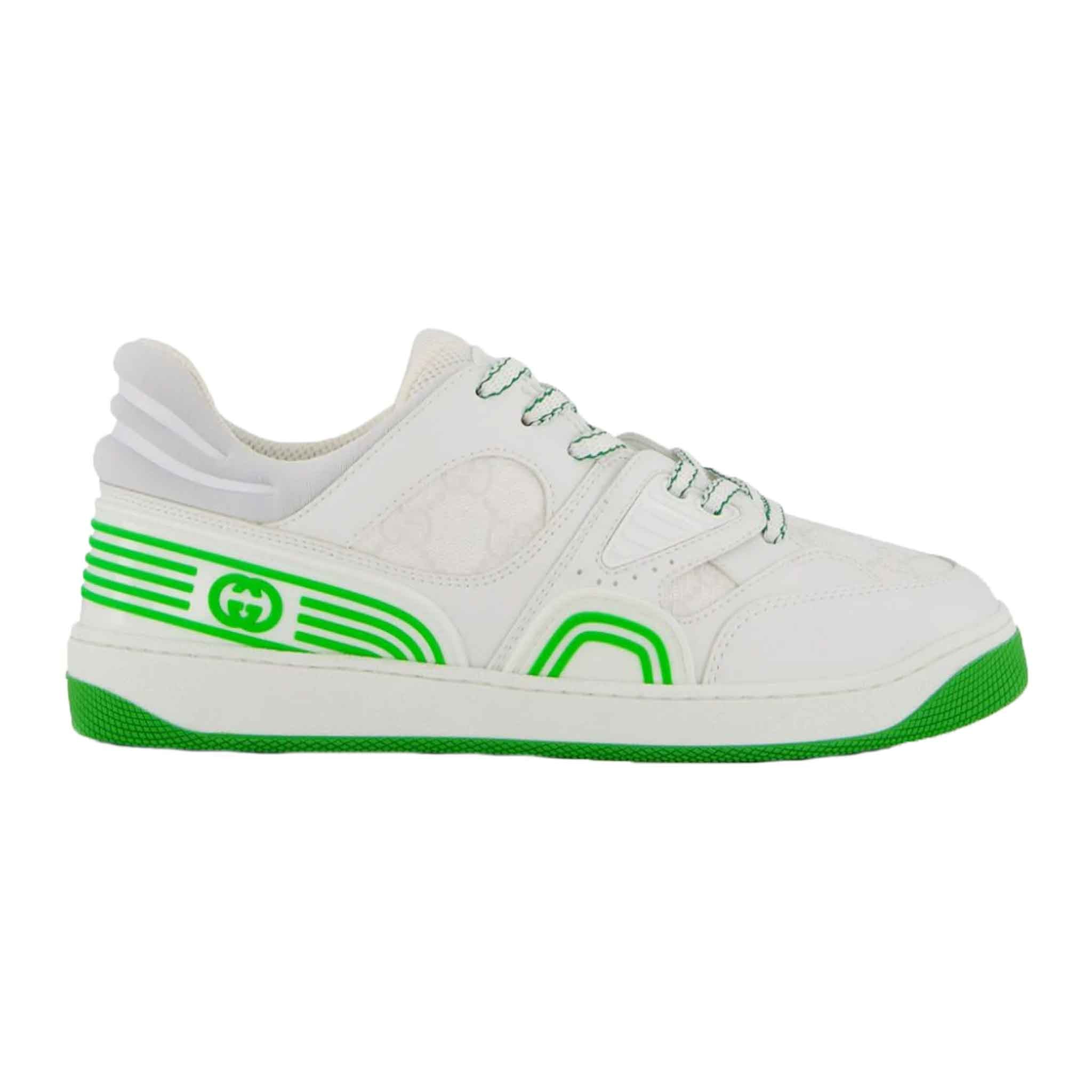 Gucci Baket Low - Top Sneakers in White/GreenSneakersGucciDPUSUK 7Gucci Baket Low - Top Sneakers in White/Green