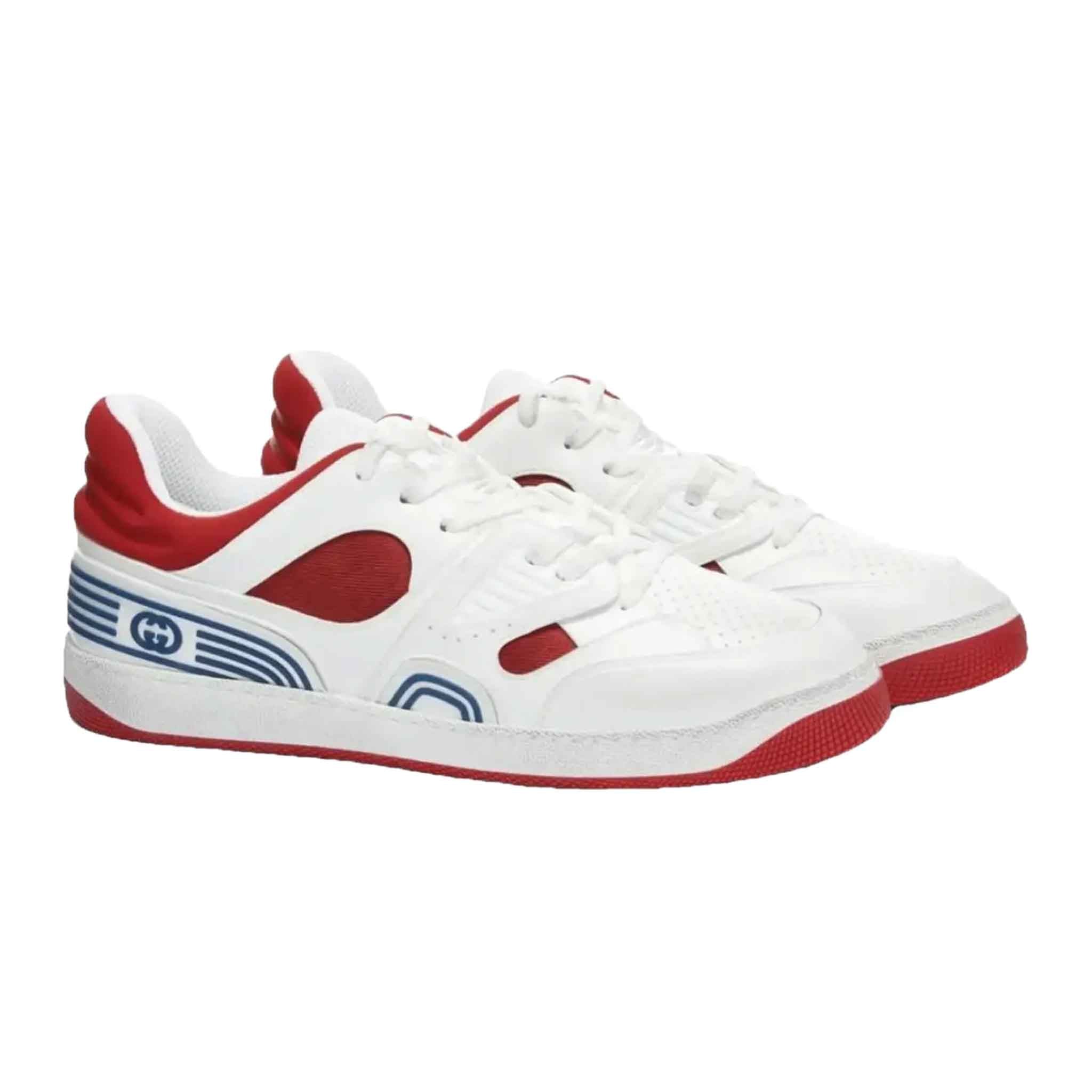 Gucci Baket Low - Top Sneakers in White/RedSneakersGucciDPUSUK 7Gucci Baket Low - Top Sneakers in White/Red