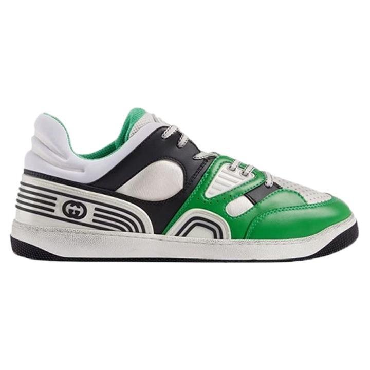 Gucci Basket Low - Top in Demetra GreenGucciDPUS Designer Outlet81045383567+Gucci Basket Low - Top in Demetra Green