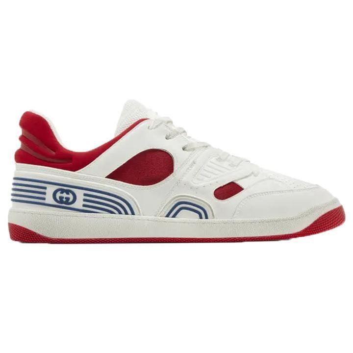 Gucci Basket Low - Top in White & Demetra RedGucciDPUS Designer Outlet81045379459Gucci Basket Low - Top in White & Demetra Red