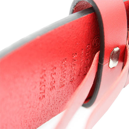 [Gucci] GG Interlocking Buckle Leather BeltBeltsGucciDPUS Designer Outlet546389-64208085956931Red85[Gucci] GG Interlocking Buckle Leather Belt