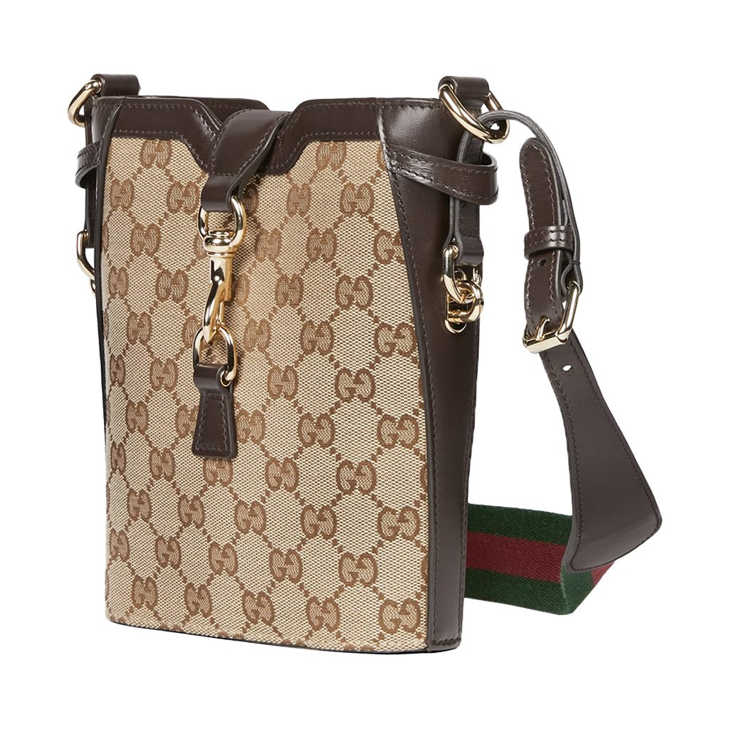 [Gucci] GG Monogram Canvas & Leather Shoulder Bucket BagBagsGucciDPUS Designer Outlet782919-97628133453441Brown[Gucci] GG Monogram Canvas & Leather Shoulder Bucket Bag
