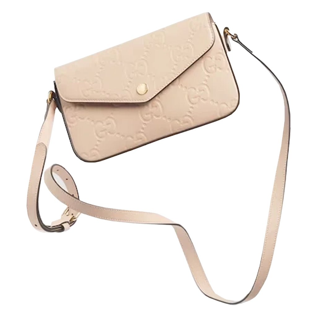 Gucci GG Monogram Leather Crossbody Camera BagBagsGucciDPUS Designer Outlet772794-57018132688011NudeGucci GG Monogram Leather Crossbody Camera Bag