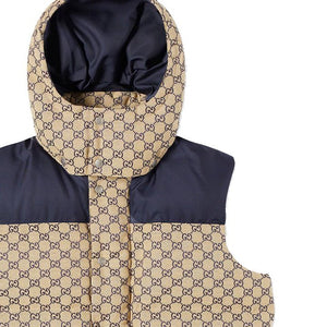 Gucci GG Panel Down Vest in BeigeCoats & JacketsGucciDPUS Designer Outlet813316630146Gucci GG Panel Down Vest in Beige