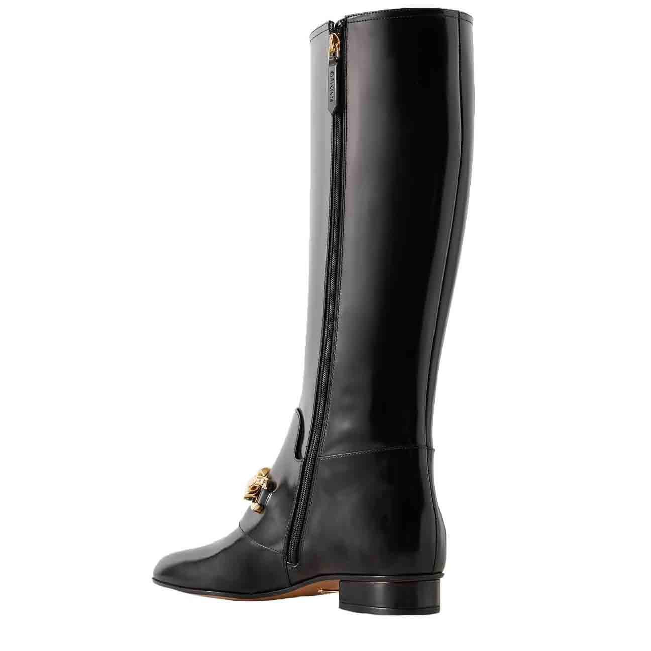 Gucci Jeanne Long Boots in Black