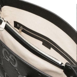 Gucci Jumbo GG Leather Tote Bag in BlackHandbagsGucciDPUS Designer Outlet8131343966Gucci Jumbo GG Leather Tote Bag in Black