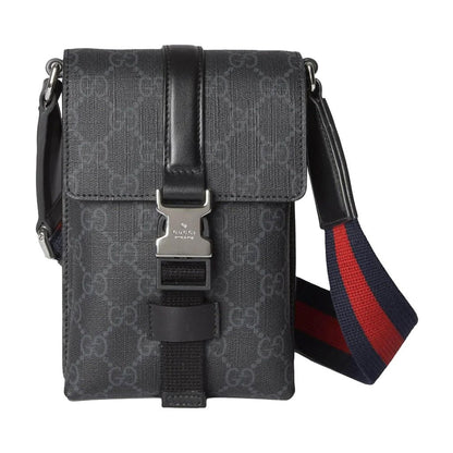 [Gucci] Leather Men's Crossbody BagAccessoriesGucciDPUS Designer Outlet816751-10428137287472Black[Gucci] Leather Men's Crossbody Bag