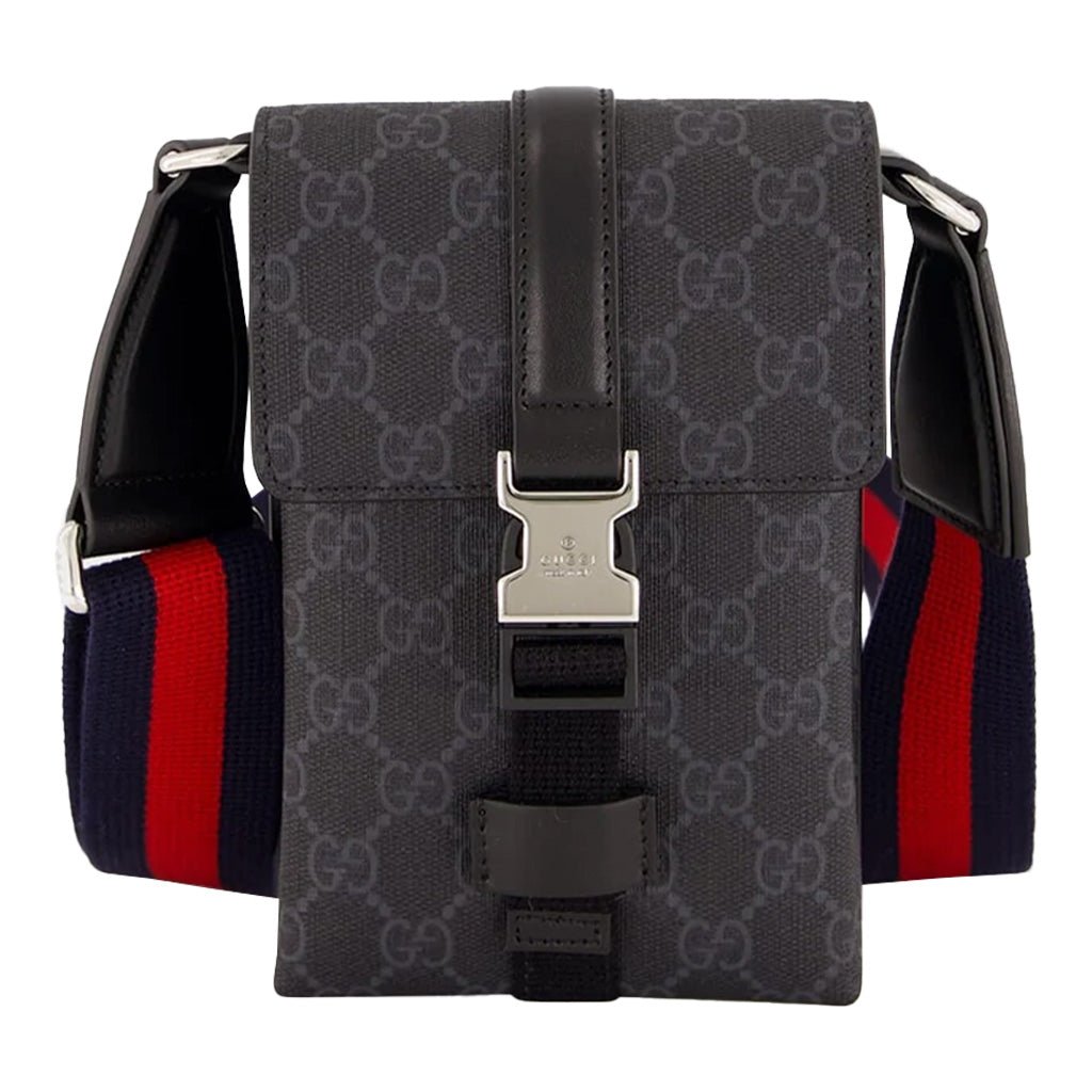 [Gucci] Leather Men's Crossbody BagAccessoriesGucciDPUS Designer Outlet816751-10428137287472Black[Gucci] Leather Men's Crossbody Bag