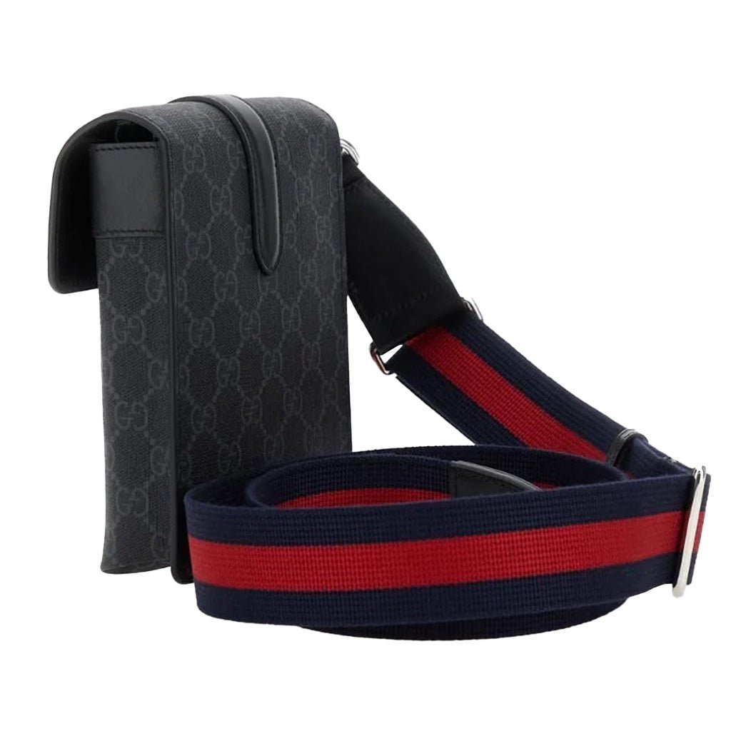 [Gucci] Leather Men's Crossbody BagAccessoriesGucciDPUS Designer Outlet816751-10428137287472Black[Gucci] Leather Men's Crossbody Bag