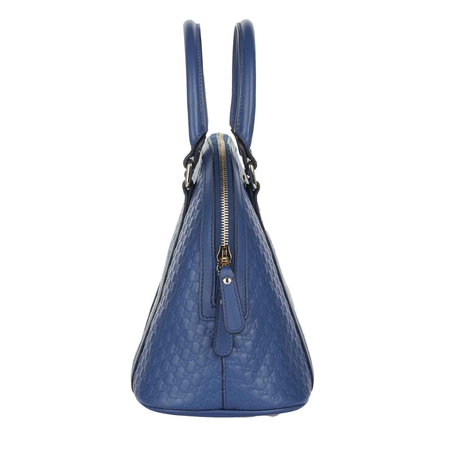 Gucci MicroGuccissima Small Top Handle Bag in BlueHandbagsGucciDPUSGucci MicroGuccissima Small Top Handle Bag in Blue