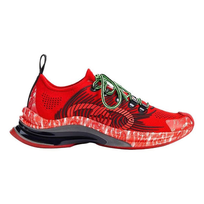 Gucci Monogram Run Sneakers in RedShoesGucciDPUS Designer Outlet810465467436+Gucci Monogram Run Sneakers in Red