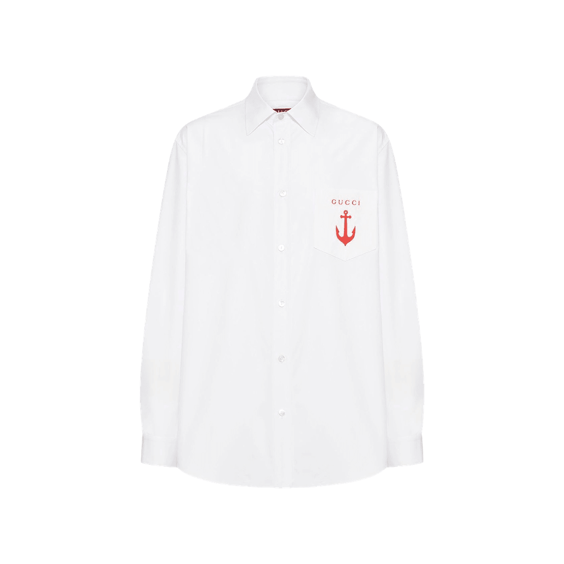 Gucci Oxford Cotton Shirt - Sailor LogoShirtsGucciDPUS Designer Outlet8138968589White46Gucci Oxford Cotton Shirt - Sailor Logo