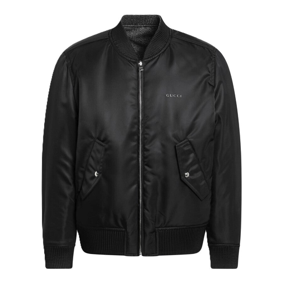 Gucci Reversible Bomber JacketCoats & JacketsGucciDPUS Designer Outlet8140190331Black46Gucci Reversible Bomber Jacket