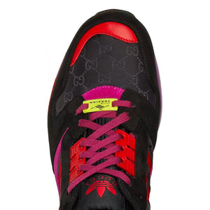 パーシーです₊⁎⁺˳✧༚ Gucci x Adidas ZX8000 Leather Sneakers in Black, Red