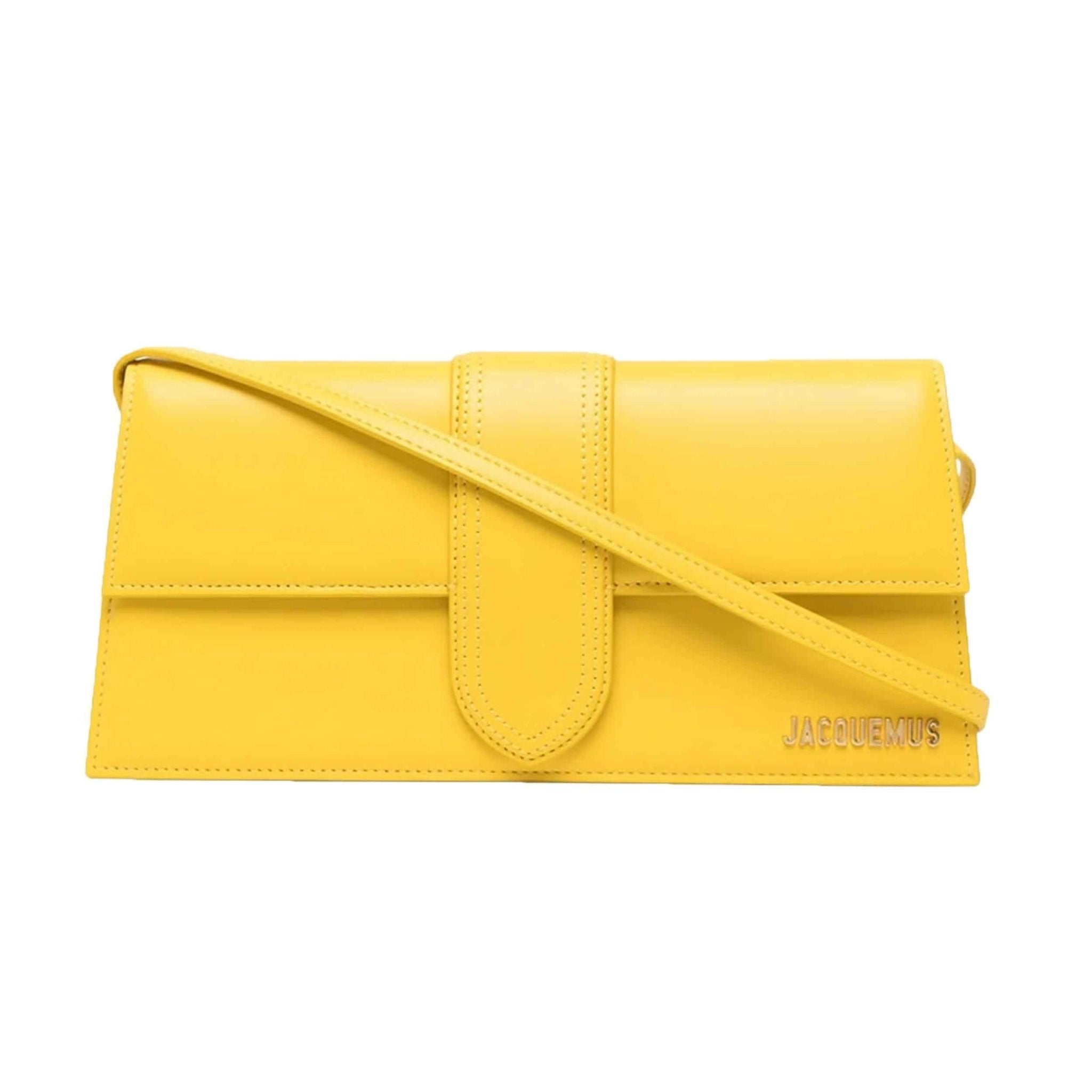 Jacquemus Le Bambino Long Shoulder Bag in YellowHandbagsJacquemusDPUS Designer Outlet3700943012883Jacquemus Le Bambino Long Shoulder Bag in Yellow