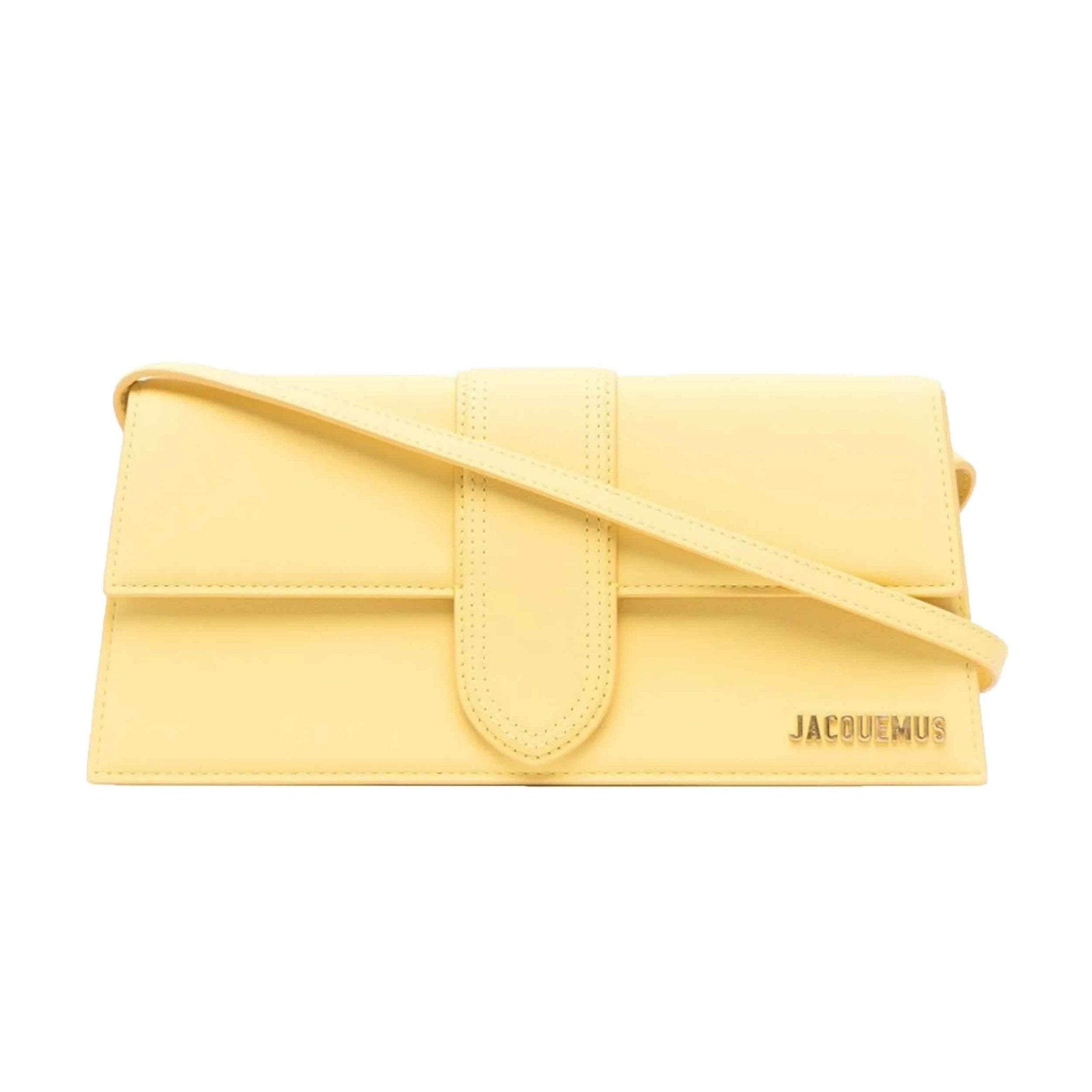 Jacquemus Le Bambino Long Shoulder Bag in YellowHandbagsJacquemusDPUS Designer Outlet3700943112583Jacquemus Le Bambino Long Shoulder Bag in Yellow