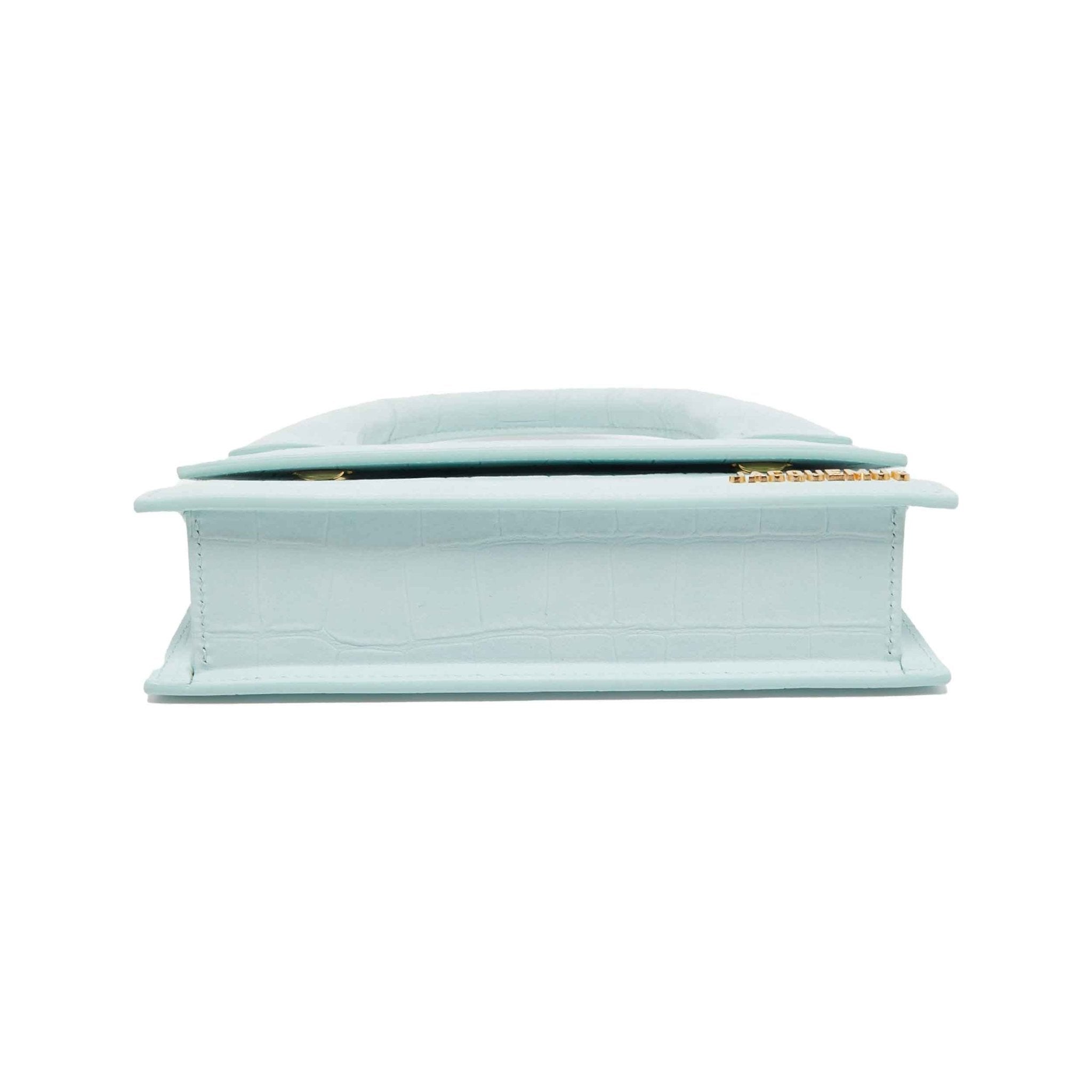 Jacquemus Le Chiquito Long Bag in Light Blue SuedeHandbagsJacquemusDPUS Designer Outlet37009431004154Jacquemus Le Chiquito Long Bag in Light Blue Suede