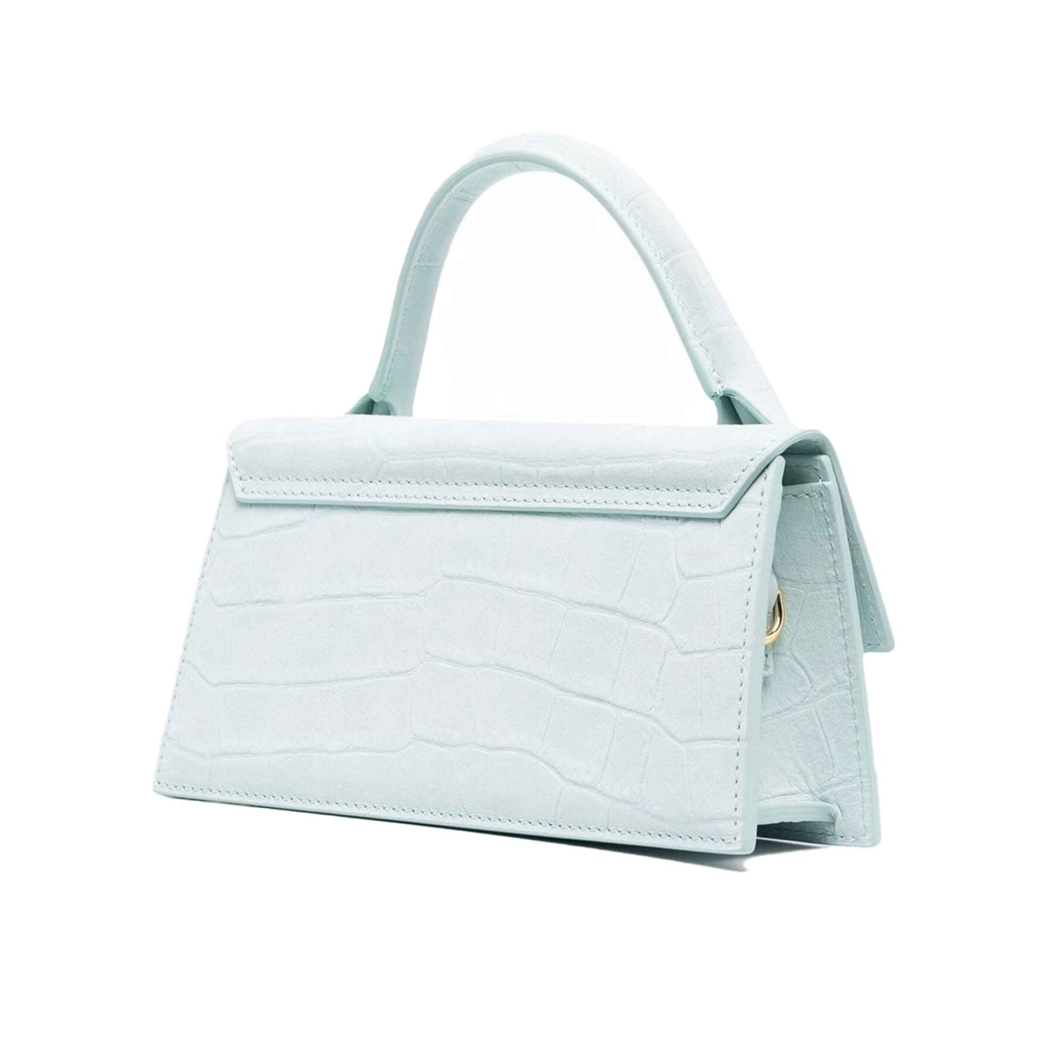 Jacquemus Le Chiquito Long Bag in Light Blue SuedeHandbagsJacquemusDPUS Designer Outlet37009431004154Jacquemus Le Chiquito Long Bag in Light Blue Suede