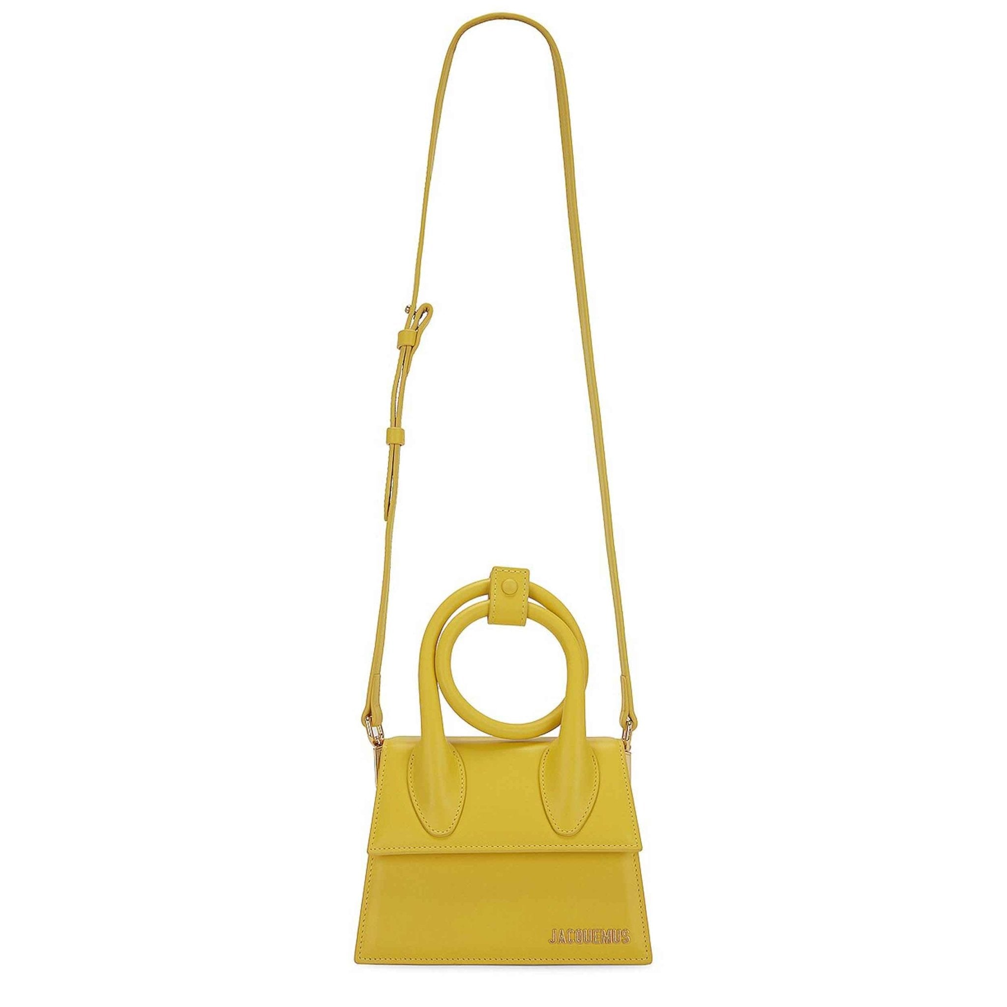 Jacquemus Le Chiquito Noeud in YellowHandbagsJacquemusDPUS Designer Outlet3700943004253Jacquemus Le Chiquito Noeud in Yellow