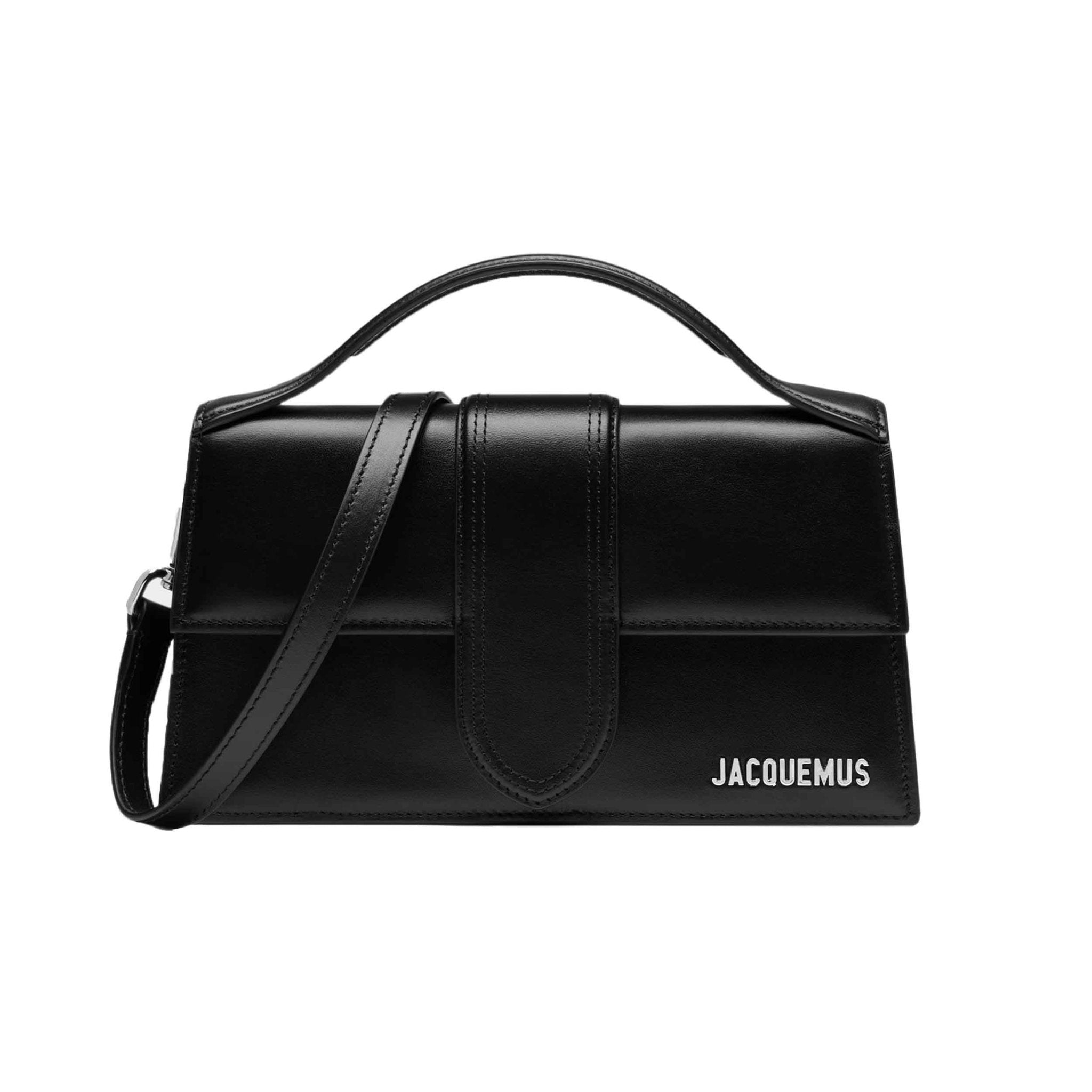 Jacquemus Le Grand Bambino in Black Leather Silver Hardware – DPUS