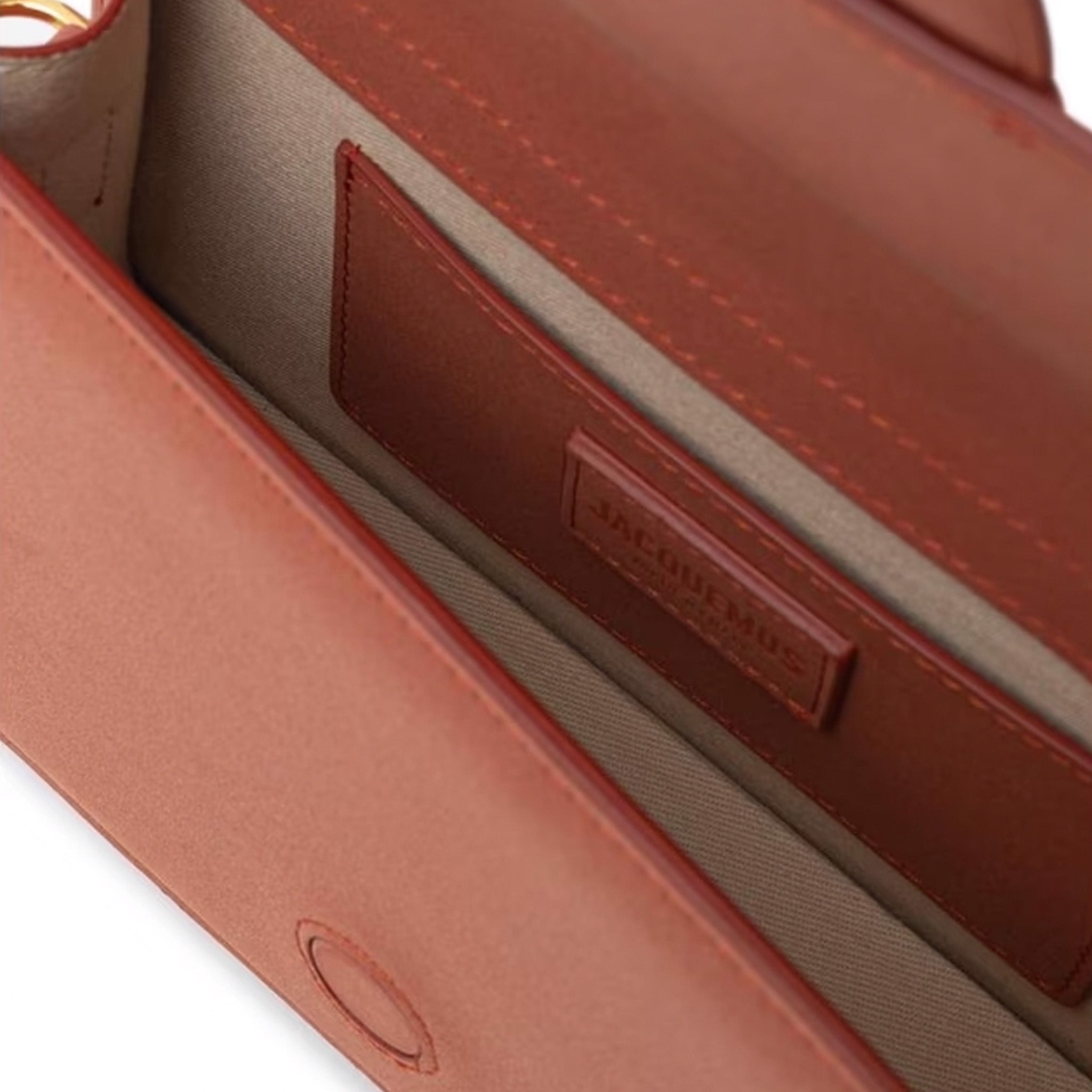 Jacquemus Le Grand Bambino in Burnt Orange Suede