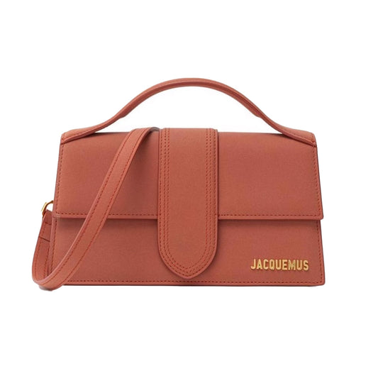 Jacquemus Le Grand Bambino in Burnt Orange Suede