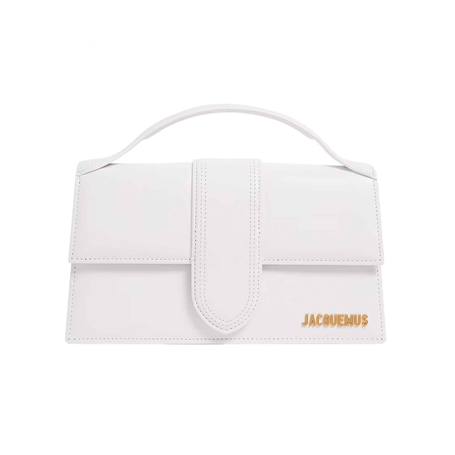 Jacquemus Le Grand Bambino in White Leather