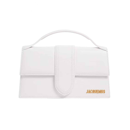 Jacquemus Le Grand Bambino in White Leather