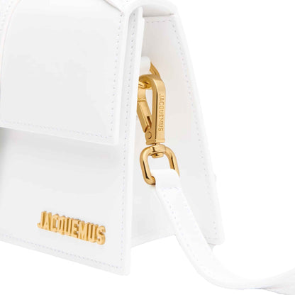 Jacquemus Le Grand Bambino in White Leather