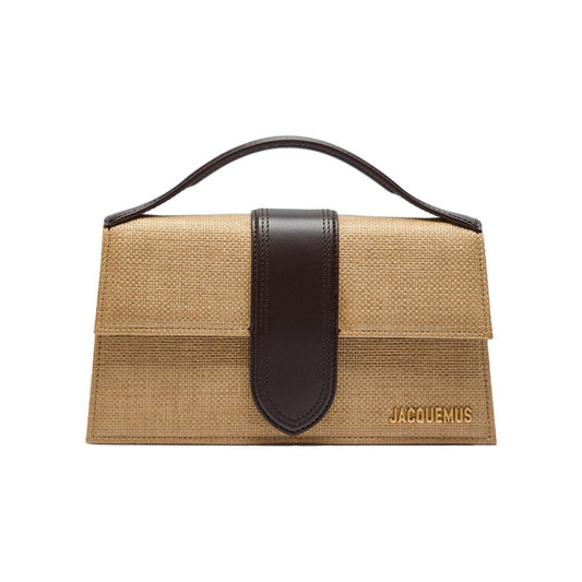 Jacquemus Le Grand Raffia Bambino BagBagsJacquemusDPUS Designer Outlet152013582070152018365142Brown/ BlackJacquemus Le Grand Raffia Bambino Bag