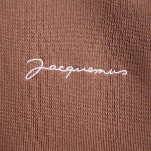 Jacquemus Le Sweatshirt Brode Hoodie in BrownHoodiesJacquemusDPUS Designer OutletSJacquemus Le Sweatshirt Brode Hoodie in Brown