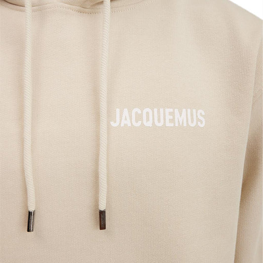 Jacquemus Le Sweatshirt Logo Hoodie in Light BeigeHoodies & Zip - UpsJacquemusDPUS Designer Outlet3700943193117SJacquemus Le Sweatshirt Logo Hoodie in Light Beige