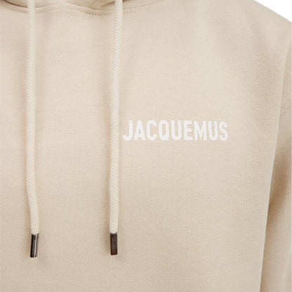 Jacquemus Le Sweatshirt Logo Hoodie in Light BeigeHoodies & Zip - UpsJacquemusDPUS Designer Outlet3700943193117SJacquemus Le Sweatshirt Logo Hoodie in Light Beige