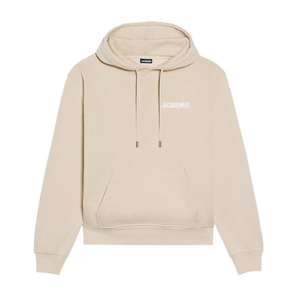 Jacquemus Le Sweatshirt Logo Hoodie in Light BeigeHoodies & Zip - UpsJacquemusDPUS Designer Outlet3700943193117SJacquemus Le Sweatshirt Logo Hoodie in Light Beige