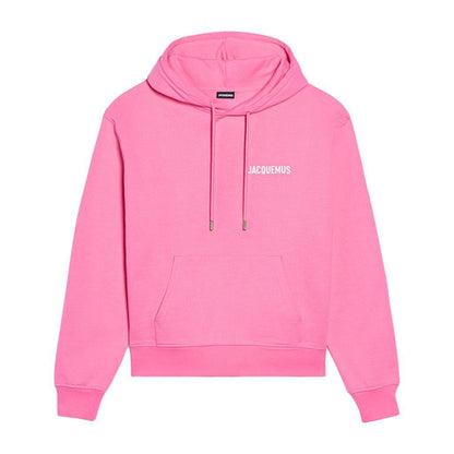 Jacquemus Le Sweatshirt Logo Hoodie in PinkHoodies & Zip - UpsJacquemusDPUS Designer Outlet3700943193346SJacquemus Le Sweatshirt Logo Hoodie in Pink
