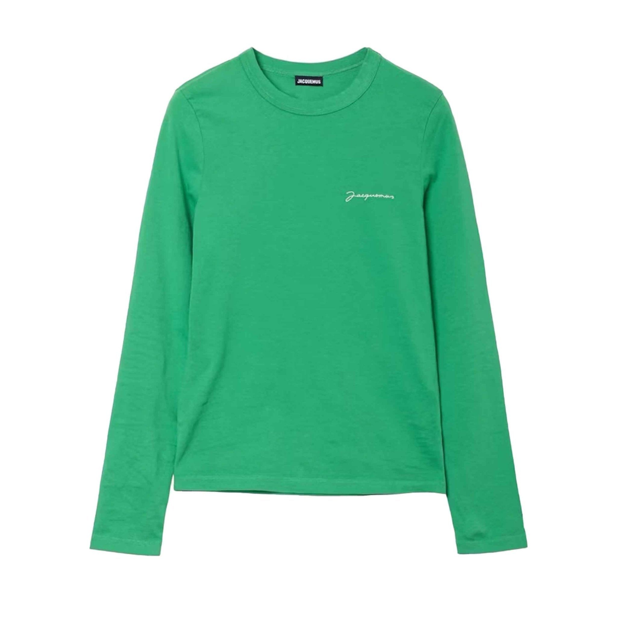 Jacquemus Le T-Shirt Manches Longues in GreenT-ShirtsJacquemusDPUS Designer OutletXXSJacquemus Le T-Shirt Manches Longues in Green