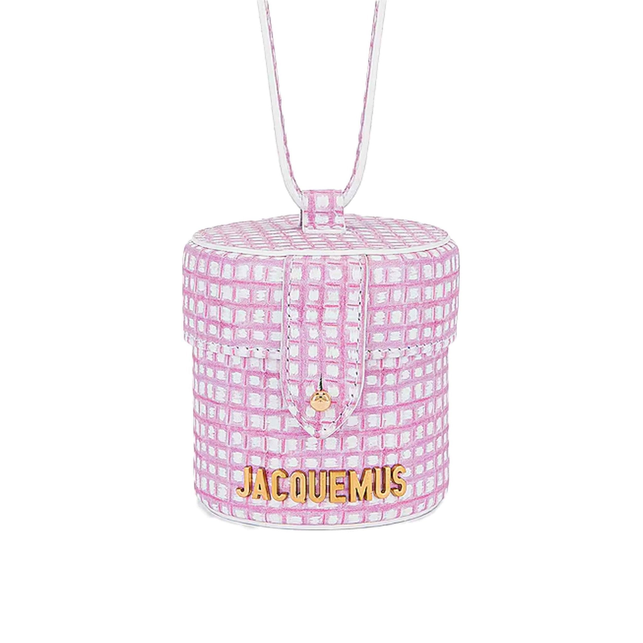Jacquemus Le Vanity Bag in Pink CheckedHandbagsJacquemusDPUS Designer Outlet3700943684295Jacquemus Le Vanity Bag in Pink Checked
