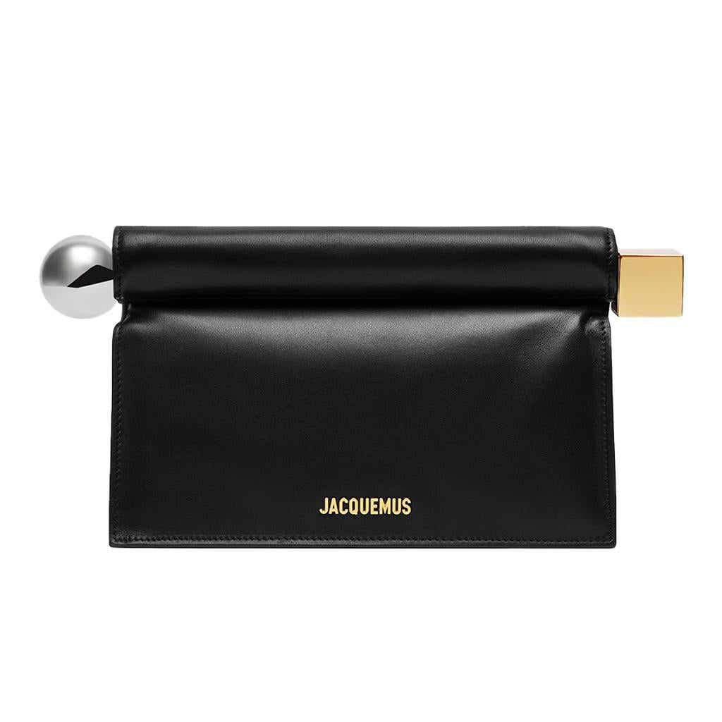 Jacquemus Pochette Rond Carré BagBagsJacquemusDPUS Designer Outlet152018031542BlackJacquemus Pochette Rond Carré Bag