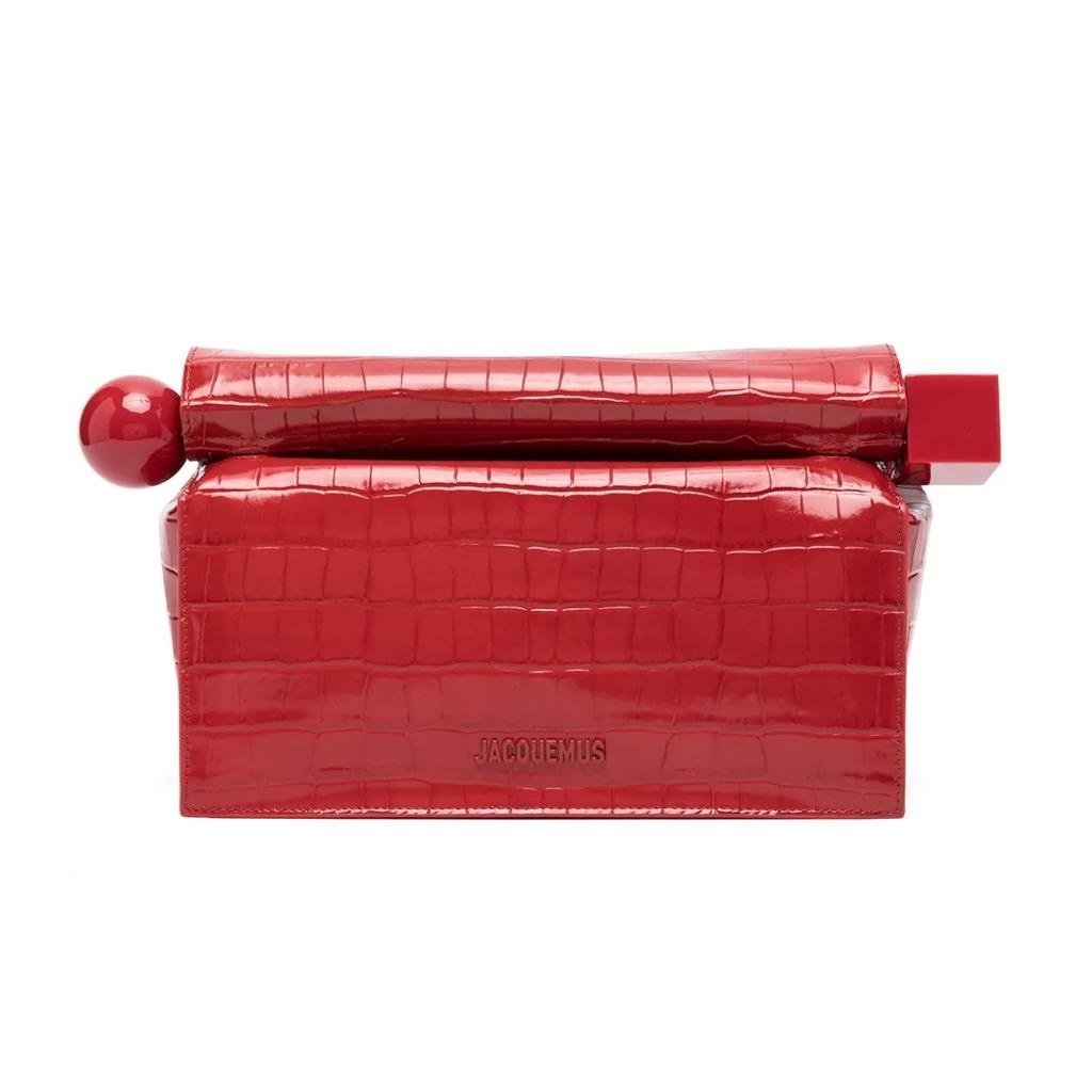 Jacquemus Pochette Rond Carré BagBagsJacquemusDPUS Designer Outlet152019188559RedJacquemus Pochette Rond Carré Bag
