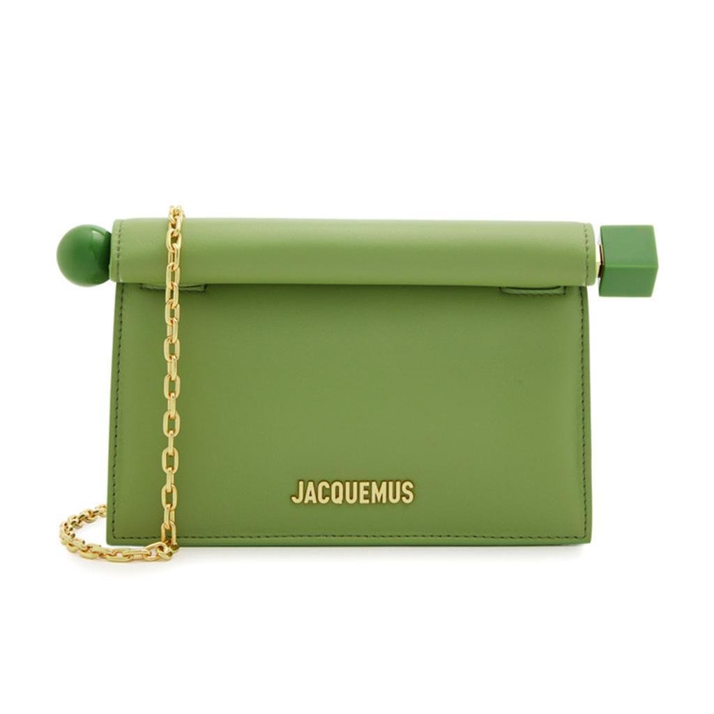 Jacquemus Pochette Rond Carré BagJacquemusDPUS Designer Outlet152018067169GreenJacquemus Pochette Rond Carré Bag