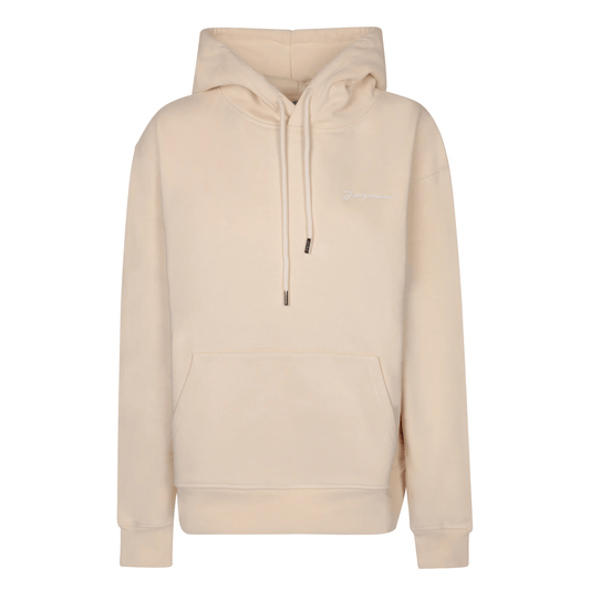 Jacquemus The Brode Logo Hoodie in Beige