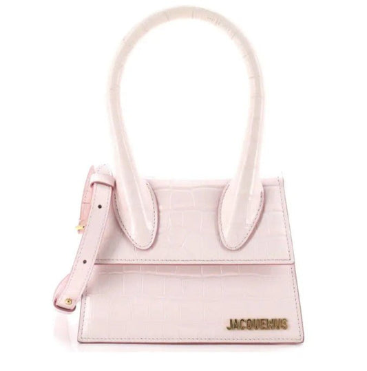 Jacquemus The Chiquito Moyen BagBagsJacquemusDPUS Designer Outlet154495921545Light Pink Moc CrocJacquemus The Chiquito Moyen Bag