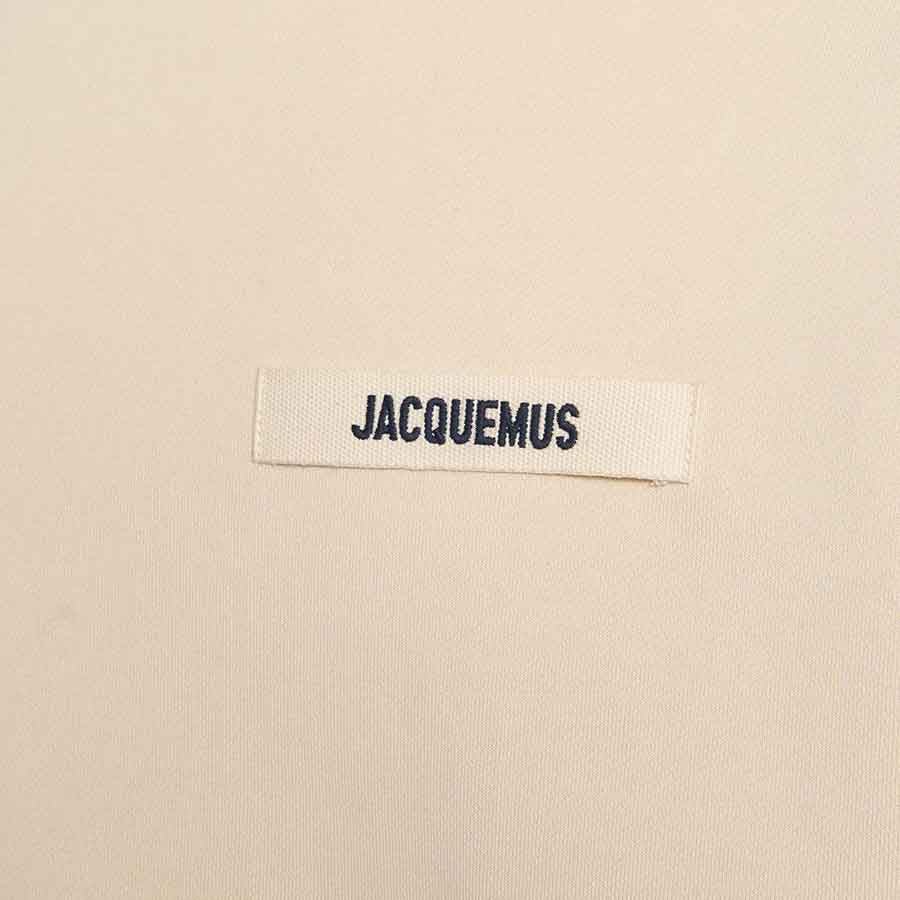 Jacquemus The Gros Grain Logo Crewneck Sweatshirt in Beige
