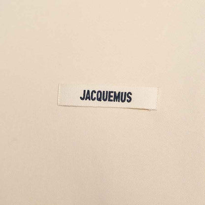 Jacquemus The Gros Grain Logo Crewneck Sweatshirt in Beige