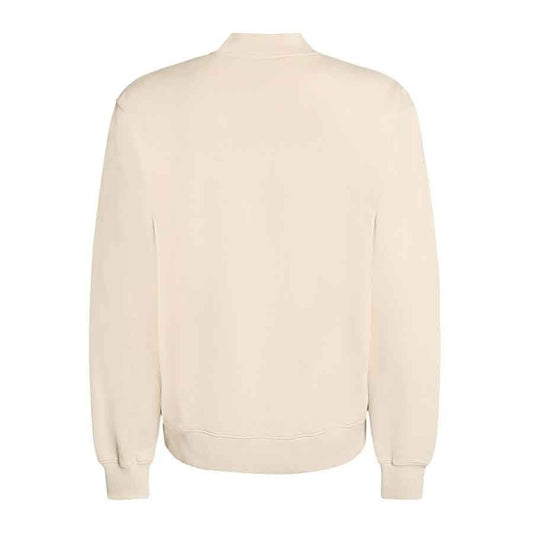 Jacquemus The Gros Grain Logo Crewneck Sweatshirt in Beige