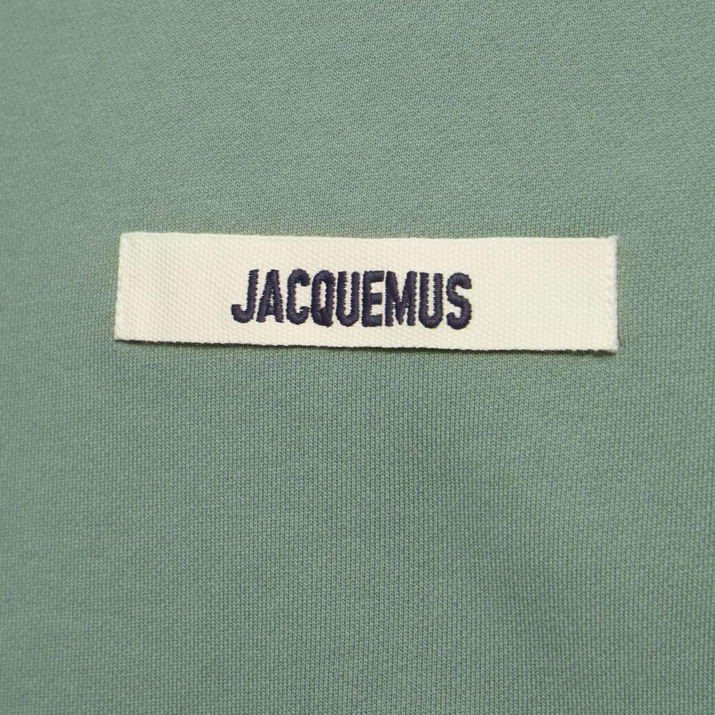 Jacquemus The Gros Grain Logo Crewneck Sweatshirt in Green
