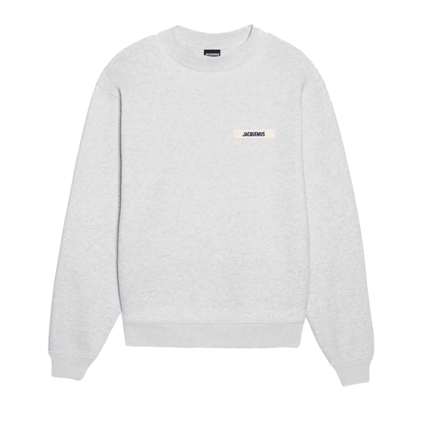 Jacquemus The Gros Grain Logo Crewneck Sweatshirt in Grey
