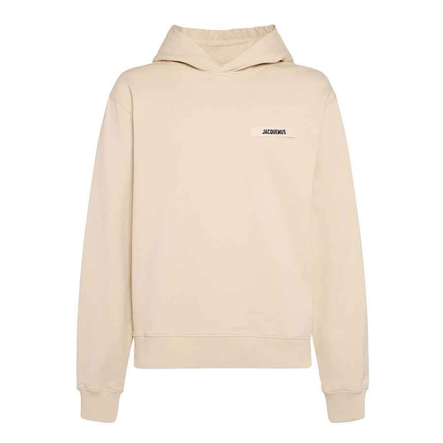 Jacquemus The Gros Grain Logo Hoodie in BeigeHoodiesJacquemusDPUSSJacquemus The Gros Grain Logo Hoodie in Beige