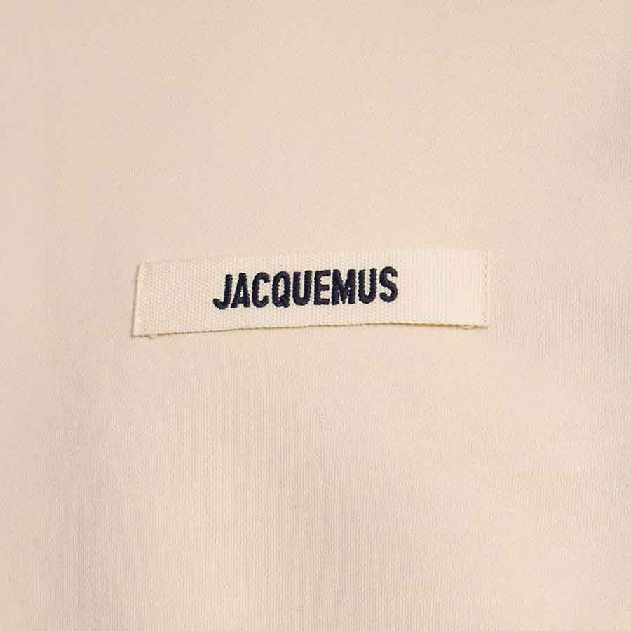 Jacquemus The Gros Grain Logo Hoodie in Beige