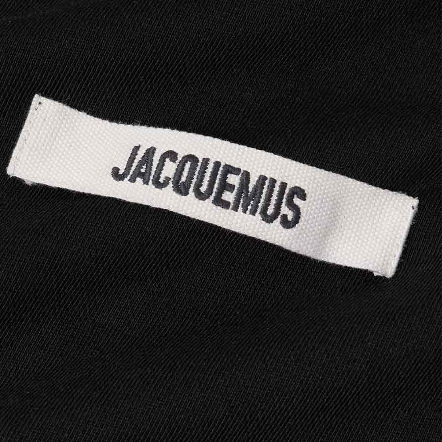 Jacquemus The Gros Grain Logo Hoodie in Black